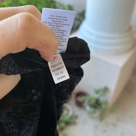 Venus Z221710 Velvet & Sequin Flare Pants - 2 - Picture 7 of 7